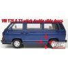 VW T3 / T25 Transporter, Vangagon, Multivan - listwa boczna, szeroka, lewa strona tył / left rear side panel / links seiten ruck - TC-T3SLPZ-012 - RHD - UK version