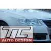 VW Passat B6 (2007 - ) - brewki na reflektory, front lens cover, scheinwerferblende, eyebrowse