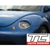 VW New Beetle 1998-2005 - eyebrowse, front lamp cover / brewki na reflektory, spoiler lamp / Scheinwerferblende / Передняя крышка лампы / priekinė lempa dangtis TC-AS-107