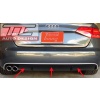 AUDI A4 typ B8 RS4 (2008-2011) - dyfuzor, spoiler tylnego zderzaka / rear bumper spoiler / Heckstosstange - difusser - TC-KO-DF-205
