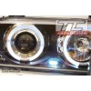 reflektory BMW E36 2D 1992-1998, Czarne, AngelEyes, RINGI