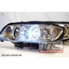 Lampy Przednie BMW X5 E53 1998-2006, Chrom / Angel Eyes / Ringi