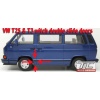 VW T25 Transporter, Vangagon, Multivan - listwa boczna, szeroka, lewa strona między drzwi przednie i przesuwne / left center side panel / links seiten Mittepanel - TC-T3SLPZ-01 - RHD - UK version